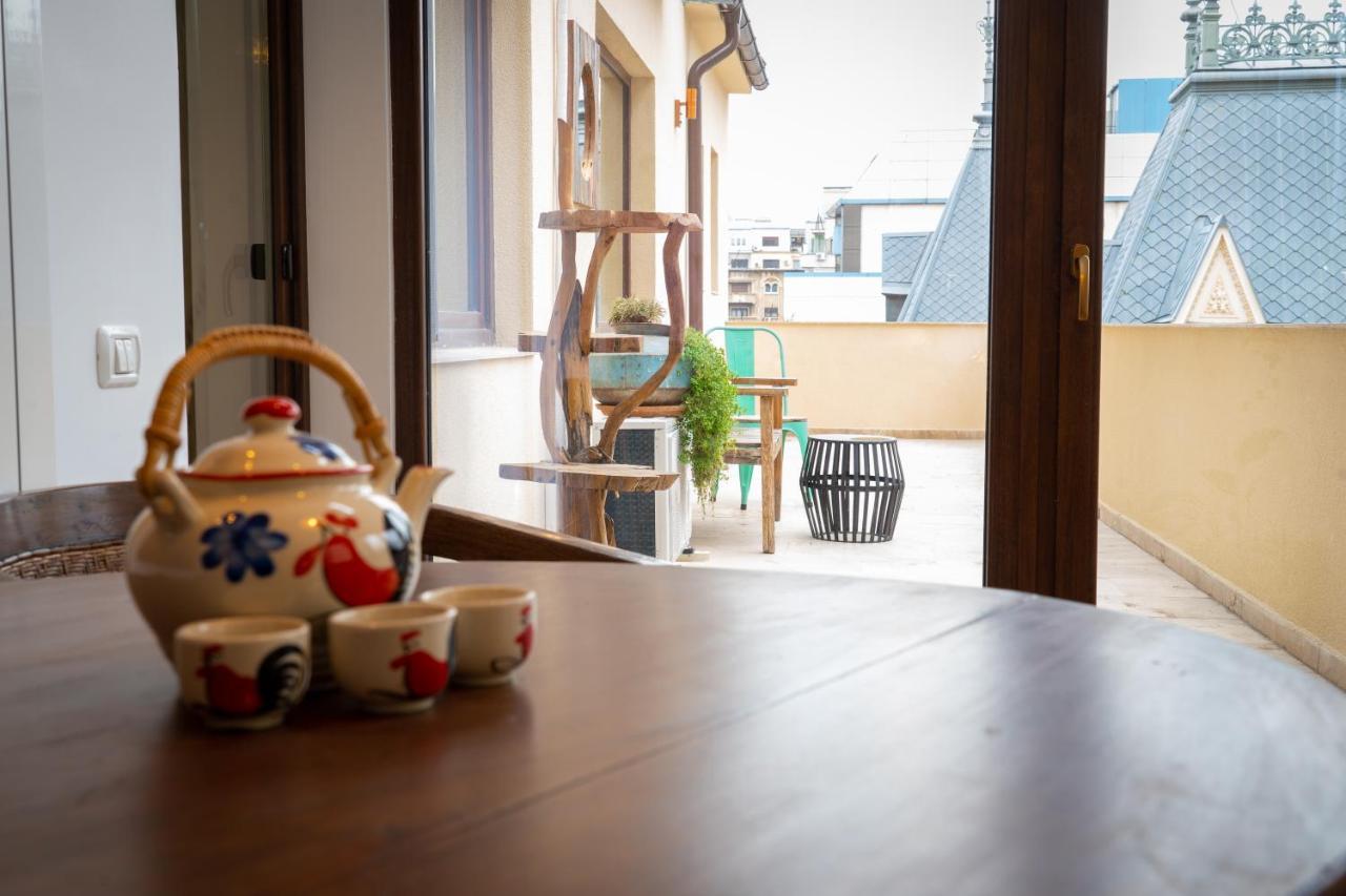 Theatre Rooftop Apartment With Patio 布加勒斯特 外观 照片