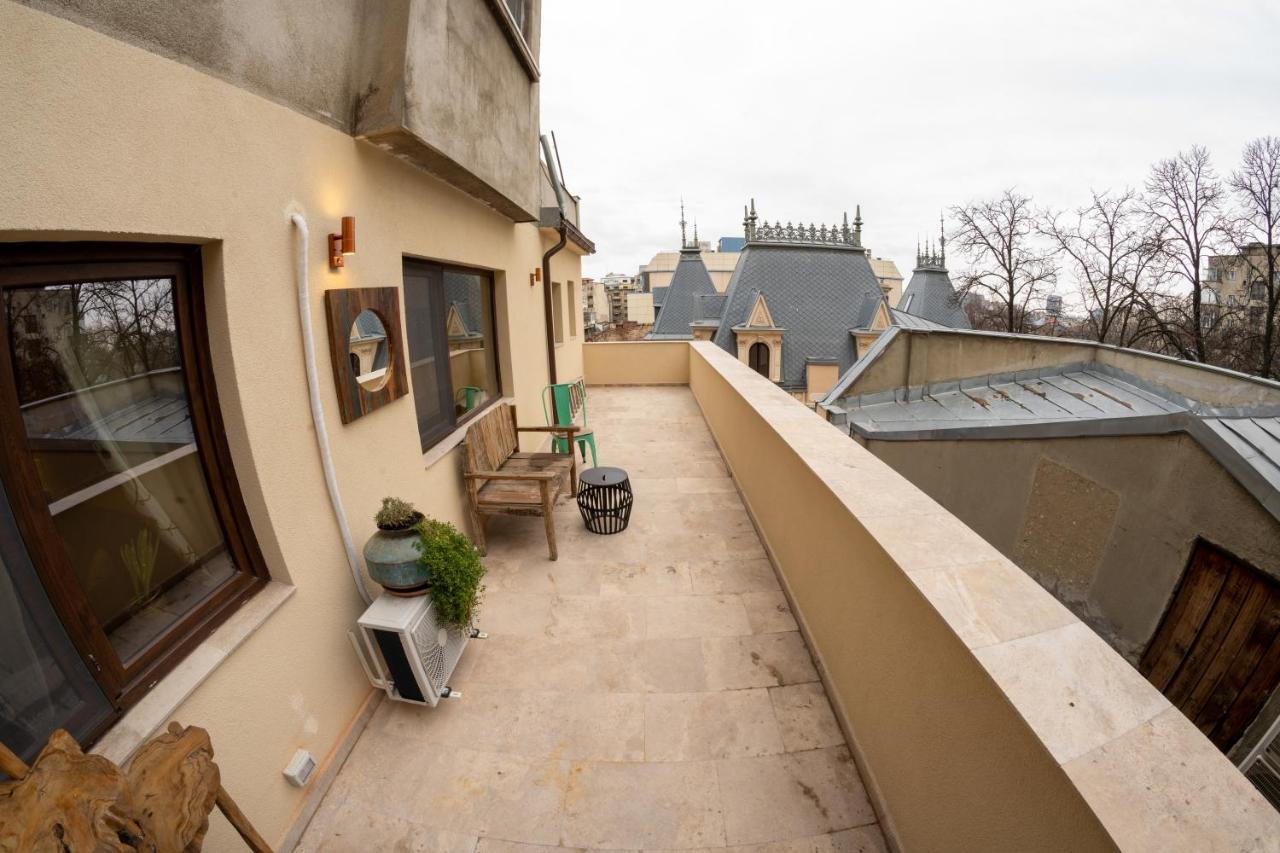 Theatre Rooftop Apartment With Patio 布加勒斯特 外观 照片